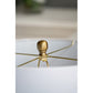 A&B Home 15" x 29" Bundle of 10 Pink Stack Globe and Brass Base Table Lamp With White Drum Shade