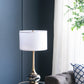A&B Home 15" x 29" Bundle of 11 Round Gray and Gold Table Lamp with White Drum Shade