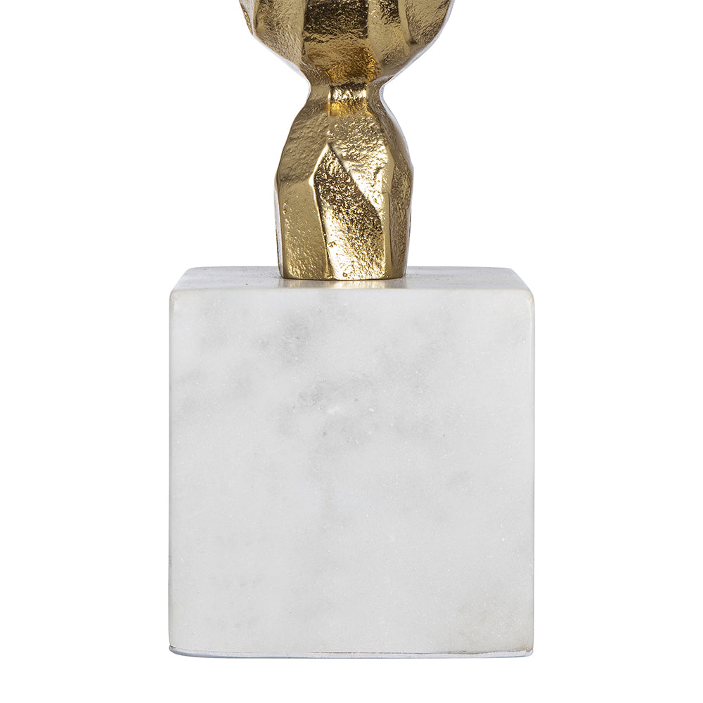 A&B Home 15" x 29" Bundle of 12 White Marble Base With Gold Accent Table Lamp With White Drum Shade