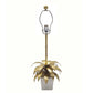 A&B Home 15" x 29" Bundle of 12 White Marble Base With Gold Bamboo and Leaves Accent Table Lamp