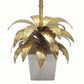 A&B Home 15" x 29" Bundle of 12 White Marble Base With Gold Bamboo and Leaves Accent Table Lamp