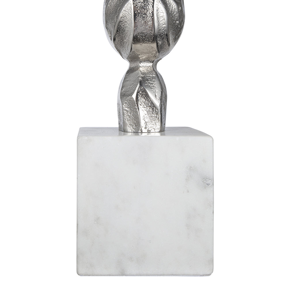 A&B Home 15" x 29" Bundle of 12 White Marble Base With Silver Accent Table Lamp With White Drum Shade