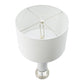 A&B Home 15" x 29" Bundle of 12 White Marble and Clear Acrylic Table Lamp With White Drum Shade