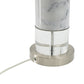 A&B Home 15" x 29" Bundle of 12 White Marble and Clear Acrylic Table Lamp With White Drum Shade