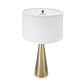 A&B Home 15" x 29" Bundle of 13 Gold and White Cone Table Lamp