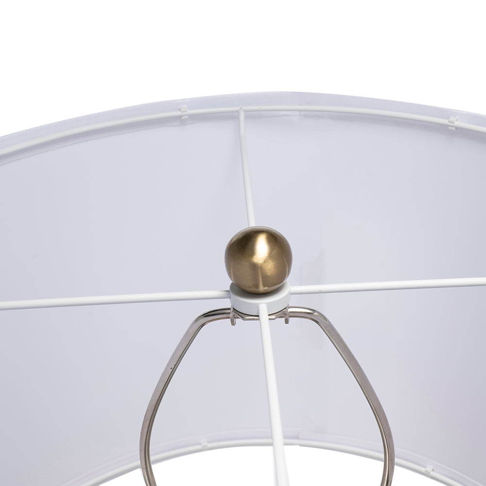 A&B Home 15" x 29" Bundle of 13 Gold and White Cone Table Lamp