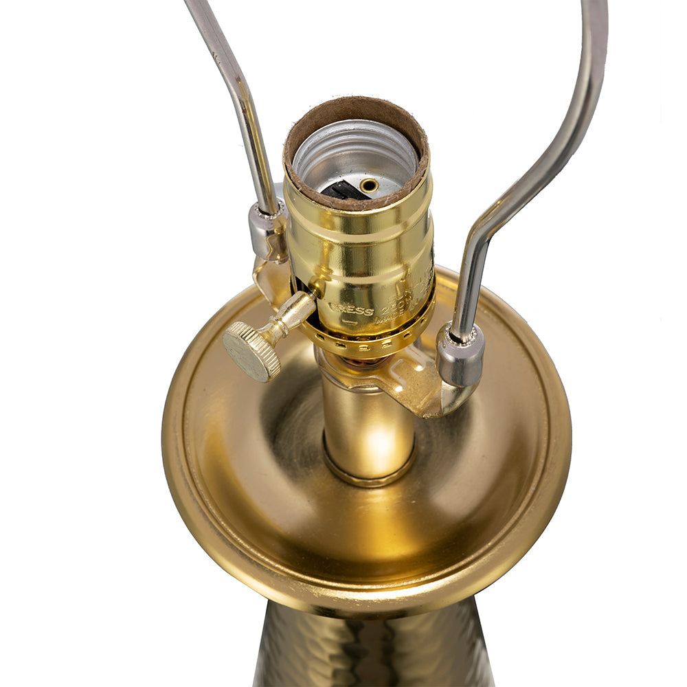 A&B Home 15" x 29" Bundle of 13 Gold and White Cone Table Lamp