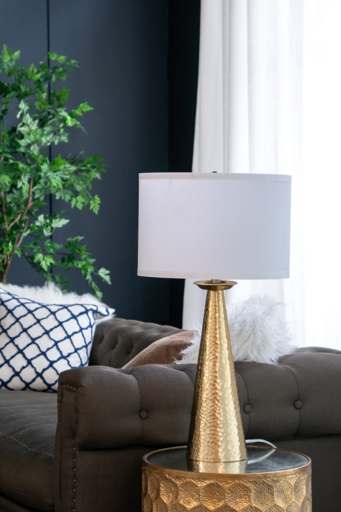 A&B Home 15" x 29" Bundle of 13 Gold and White Cone Table Lamp