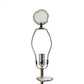 A&B Home 15" x 30" Bundle of 10 Black Marble Base and Smoke Agate Slice Table Lamp With Drum Shade