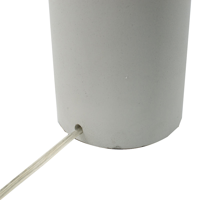 A&B Home 15" x 30" Bundle of 10 White Cement With Brass Metal Band and White Drum Shade