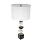A&B Home 15" x 30" Bundle of 12 Black and White Table Lamp With Drum-Shaped Shade