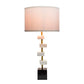 A&B Home 15" x 30" Bundle of 12 Black and White Table Lamp With Drum-Shaped Shade