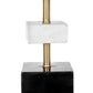 A&B Home 15" x 30" Bundle of 12 Black and White Table Lamp With Drum-Shaped Shade