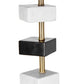A&B Home 15" x 30" Bundle of 12 Black and White Table Lamp With Drum-Shaped Shade