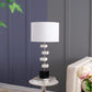 A&B Home 15" x 30" Bundle of 12 Black and White Table Lamp With Drum-Shaped Shade