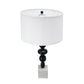 A&B Home 15" x 30" Bundle of 12 Black and White Table Lamp with Round Four Tiered Body