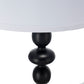 A&B Home 15" x 30" Bundle of 12 Black and White Table Lamp with Round Four Tiered Body