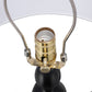 A&B Home 15" x 30" Bundle of 12 Black and White Table Lamp with Round Four Tiered Body