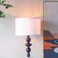 A&B Home 15" x 30" Bundle of 12 Black and White Table Lamp with Round Four Tiered Body