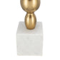 A&B Home 15" x 30" Bundle of 12 Gold and White Table Lamp with Round Four Tiered Body