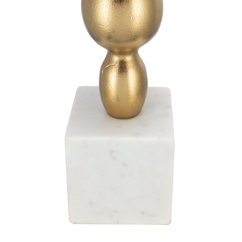 A&B Home 15" x 30" Bundle of 12 Gold and White Table Lamp with Round Four Tiered Body