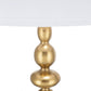 A&B Home 15" x 30" Bundle of 12 Gold and White Table Lamp with Round Four Tiered Body