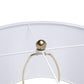 A&B Home 15" x 30" Bundle of 12 Gold and White Table Lamp with Round Four Tiered Body