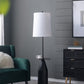 A&B Home 15" x 61" Bundle of 6 Black and White Bullet Shape Floor Lamp