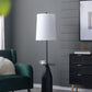 A&B Home 15" x 61" Bundle of 9 Black and White Bullet Shape Floor Lamp