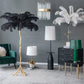 A&B Home 15" x 61" Bundle of 9 Black and White Bullet Shape Floor Lamp