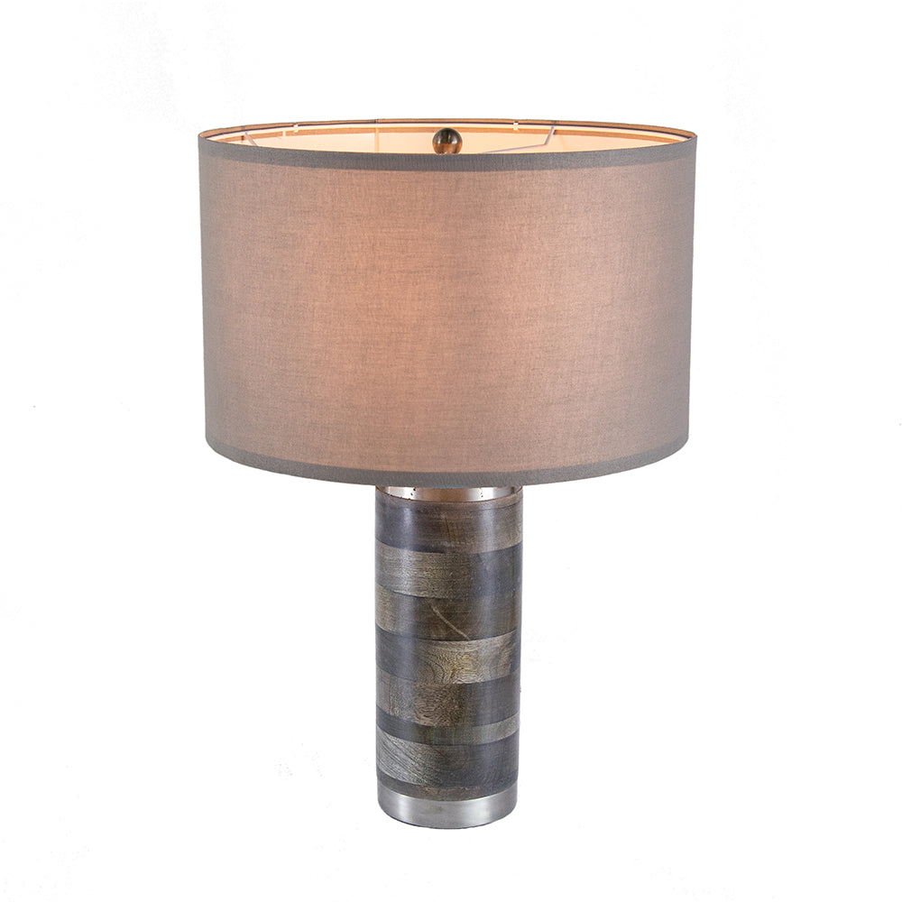 A&B Home 16" x 23" Bundle of 12 Gray and Silver Brushed Table Lamp
