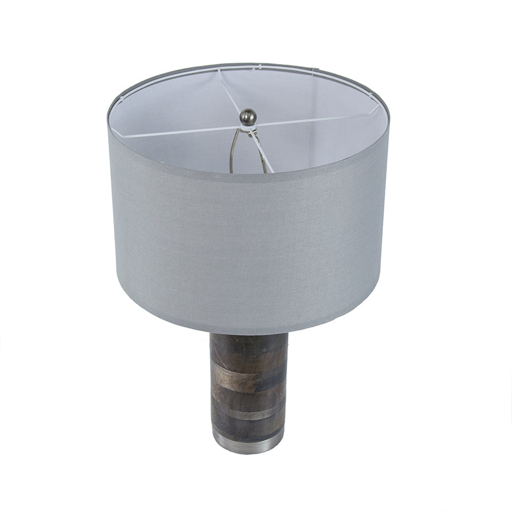 A&B Home 16" x 23" Bundle of 12 Gray and Silver Brushed Table Lamp