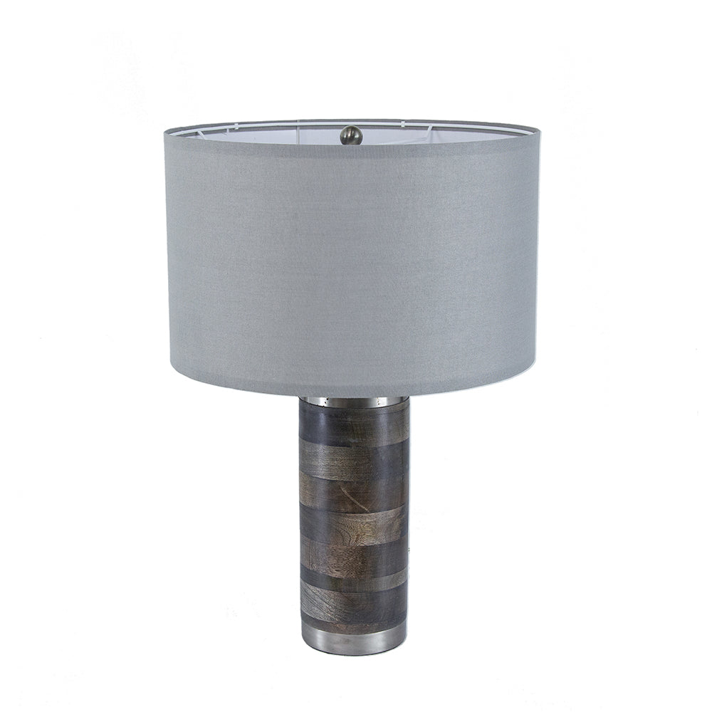 A&B Home 16" x 23" Bundle of 12 Gray and Silver Brushed Table Lamp
