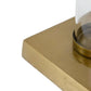 A&B Home 16" x 24" Bundle of 11 Gold and White Table Lamp with Glass Cylinder and Pedestal Base