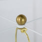 A&B Home 16" x 24" Bundle of 11 Gold and White Table Lamp with Glass Cylinder and Pedestal Base
