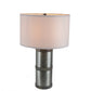 A&B Home 16" x 24" Bundle of 9 Gray and White Hammered Table Lamp