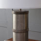 A&B Home 16" x 24" Bundle of 9 Gray and White Hammered Table Lamp
