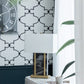 A&B Home 16" x 26" Bundle of 9 Black Marble Frame With Gold Accent and Rectangular White Shade