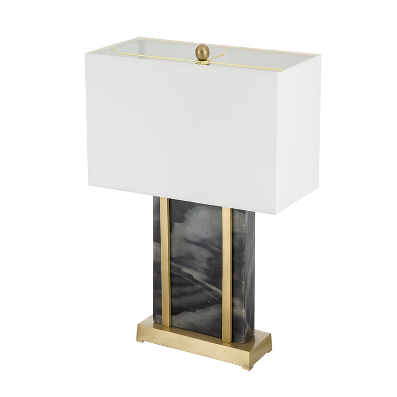 A&B Home 16" x 26" Bundle of 9 Black Marble Frame With Gold Accent and Rectangular White Shade