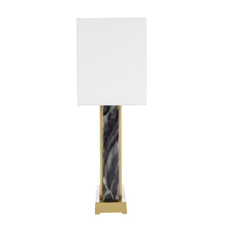 A&B Home 16" x 26" Bundle of 9 Black Marble Frame With Gold Accent and Rectangular White Shade