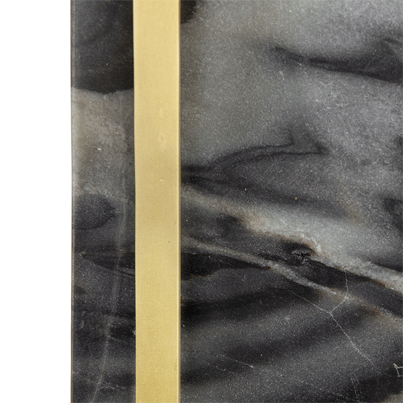 A&B Home 16" x 26" Bundle of 9 Black Marble Frame With Gold Accent and Rectangular White Shade