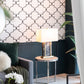 A&B Home 16" x 26" Bundle of 9 Black Marble Frame With Gold Accent and Rectangular White Shade