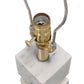 A&B Home 16" x 27" Bundle of 11 White Marble Cube Table Lamp with Gold Base and Body