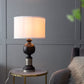 A&B Home 16" x 27" Bundle of 15 Black and Gray Table Lamp With Hammered Metal