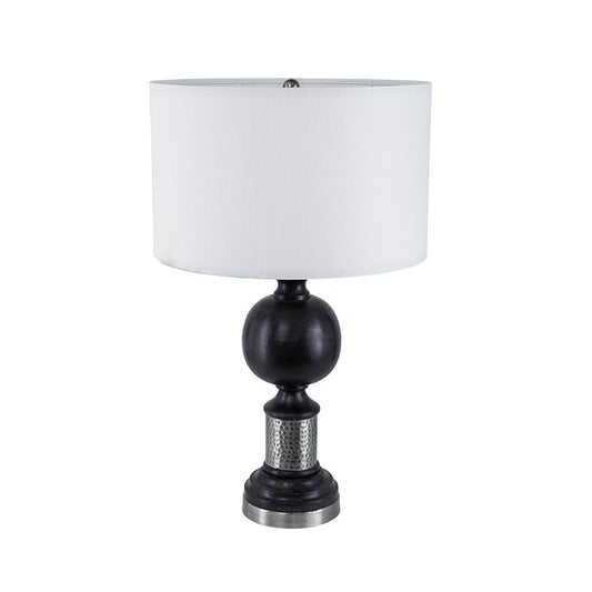 A&B Home 16" x 27" Bundle of 15 Black and Gray Table Lamp With Hammered Metal