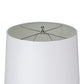 A&B Home 16" x 27" Bundle of 16 Round Glass Gray Table Lamp With White Tapered Drum Shade