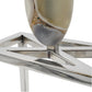 A&B Home 16" x 27" Bundle of 9 Glossy Silver Frame With Agate Accent and Rectangular White Shade
