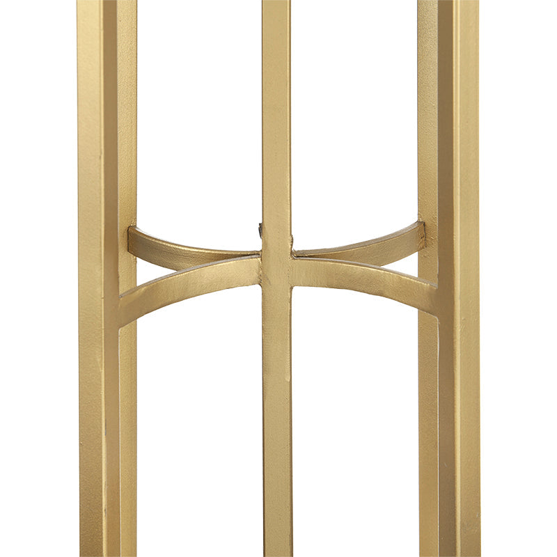 A&B Home 16" x 29" Bundle of 10 Gold Frame Table Lamp With White Rectangular Shade