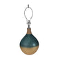 A&B Home 16" x 29" Bundle of 15 Blue and Brown Round Table Lamp With White Tapered Drum Shade