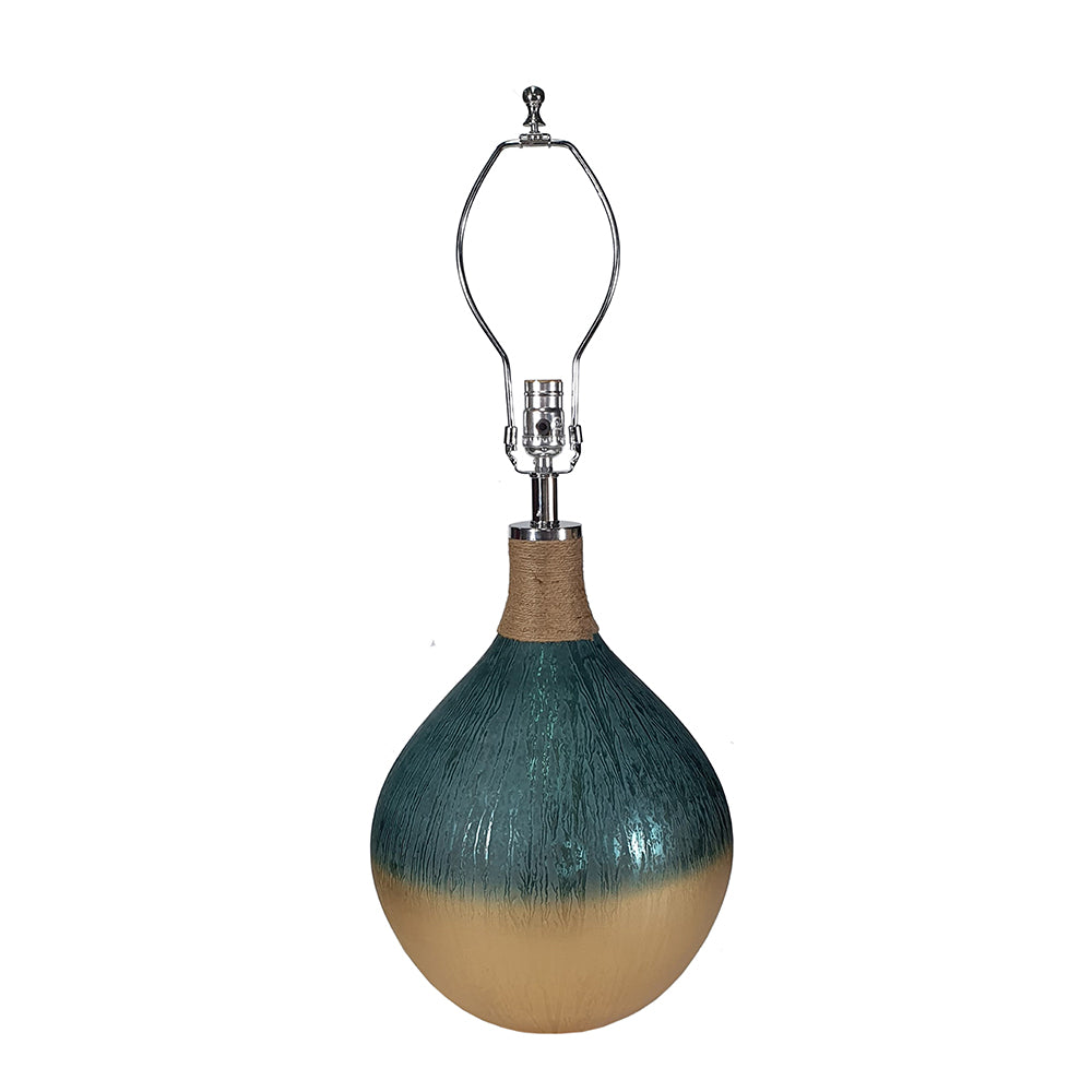 A&B Home 16" x 29" Bundle of 15 Blue and Brown Round Table Lamp With White Tapered Drum Shade